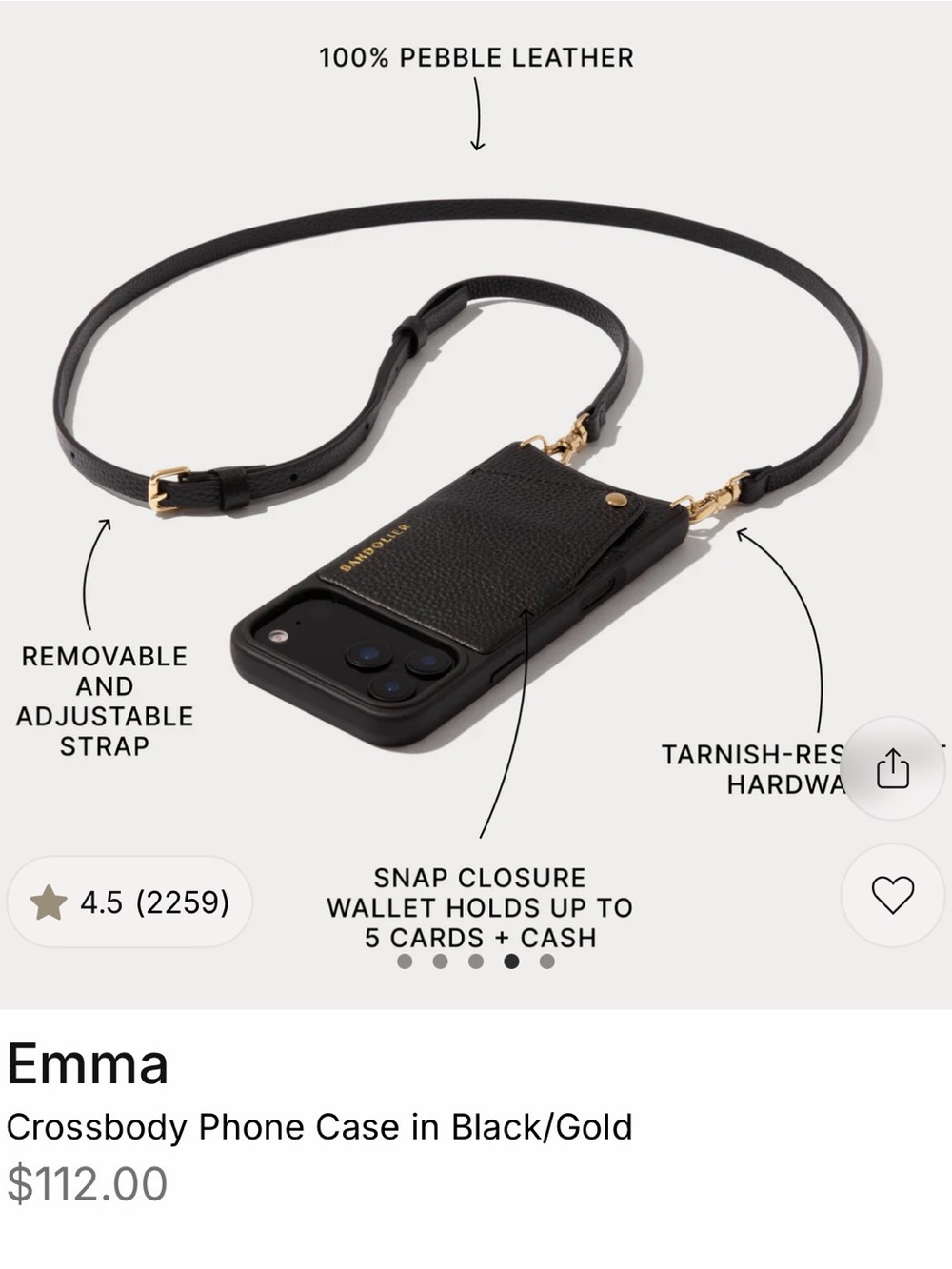Bandolier phone case and expanded pouch